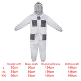 Maxbell Professional Bee Suit Gray Clothing Beginner Beekeepers Suit Beekeeping Suit XXL  176 to 185cm