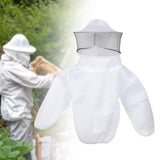 Maxbell Beekeeping Jacket Ventilated Protective Outdoor Lightweight Beekeeper Jacket White