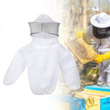 Maxbell Beekeeping Jacket Ventilated Protective Outdoor Lightweight Beekeeper Jacket White