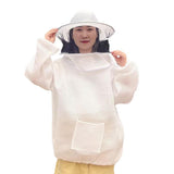 Maxbell Beekeeping Jacket Ventilated Protective Outdoor Lightweight Beekeeper Jacket White