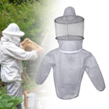 Maxbell Beekeeping Jacket Ventilated Protective Outdoor Lightweight Beekeeper Jacket Gray