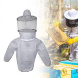 Maxbell Beekeeping Jacket Ventilated Protective Outdoor Lightweight Beekeeper Jacket Gray