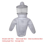 Maxbell Beekeeping Jacket Ventilated Protective Outdoor Lightweight Beekeeper Jacket Gray