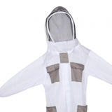 Maxbell Ventilated Beekeeper Suit White Long Sleeve Bee Keeper Professional Bee Suit XXL  176 to 185cm