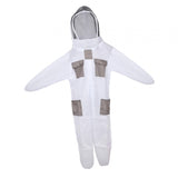 Maxbell Ventilated Beekeeper Suit White Long Sleeve Bee Keeper Professional Bee Suit XXL  176 to 185cm
