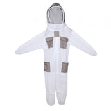 Maxbell Ventilated Beekeeper Suit White Long Sleeve Bee Keeper Professional Bee Suit XXL  176 to 185cm