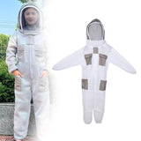 Maxbell Ventilated Beekeeper Suit White Long Sleeve Bee Keeper Professional Bee Suit XXL  176 to 185cm