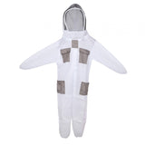 Maxbell Ventilated Beekeeper Suit White Long Sleeve Bee Keeper Professional Bee Suit L 165 to 172cm