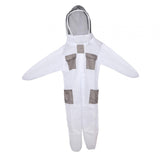 Maxbell Ventilated Beekeeper Suit White Long Sleeve Bee Keeper Professional Bee Suit L 165 to 172cm
