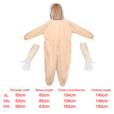 Maxbell Beekeeping Suit with Gloves Work Jumpsuit with Hood Clothing Beekeeper Suit