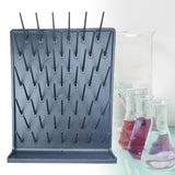 Maxbell Lab Drying Rack Fast Drainage Glassware Drying Rack for Lab Glassware Gray