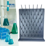 Maxbell Lab Drying Rack Fast Drainage Glassware Drying Rack for Lab Glassware Gray