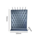 Maxbell Lab Drying Rack Fast Drainage Glassware Drying Rack for Lab Glassware Gray