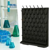 Maxbell Lab Drying Rack Fast Drainage Glassware Drying Rack for Lab Glassware Black