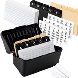 Maxbell Index Cards 25 Black A-z Letter Dividers Flash Cards for Paint Greeting Note
