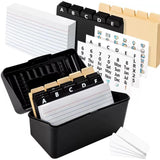 Maxbell Index Cards 25 Black A-z Letter Dividers Flash Cards for Paint Greeting Note