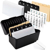 Maxbell Index Cards 25 Black A-z Letter Dividers Flash Cards for Paint Greeting Note