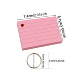 Maxbell 1000Pcs Index Cards with 10 Binder Rings Note Cards for Office Business Home