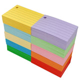 Maxbell 1000Pcs Index Cards with 10 Binder Rings Note Cards for Office Business Home