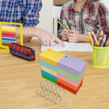 Maxbell 1000Pcs Index Cards with 10 Binder Rings Note Cards for Office Business Home