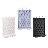 Maxbell Lab Drying Rack with 27 Detachable Pegs Multipurpose Test Tube Draining Rack White