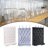 Maxbell Lab Drying Rack with 27 Detachable Pegs Multipurpose Test Tube Draining Rack White