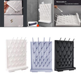 Maxbell Lab Drying Rack with 27 Detachable Pegs Multipurpose Test Tube Draining Rack White