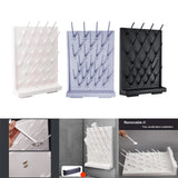 Maxbell Lab Drying Rack with 27 Detachable Pegs Multipurpose Test Tube Draining Rack White