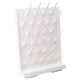 Maxbell Lab Drying Rack with 27 Detachable Pegs Multipurpose Test Tube Draining Rack White