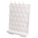 Maxbell Lab Drying Rack with 27 Detachable Pegs Multipurpose Test Tube Draining Rack White