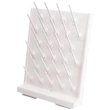 Maxbell Lab Drying Rack with 27 Detachable Pegs Multipurpose Test Tube Draining Rack White
