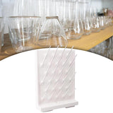 Maxbell Lab Drying Rack with 27 Detachable Pegs Multipurpose Test Tube Draining Rack White