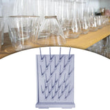 Maxbell Lab Drying Rack with 27 Detachable Pegs Multipurpose Test Tube Draining Rack Light Gray