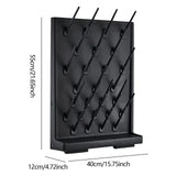 Maxbell Lab Drying Rack with 27 Detachable Pegs Multipurpose Test Tube Draining Rack Black
