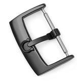 Maxbell 5 Pieces Stainless Steel Watch Buckles 18mm/20mm Replacement Watch Accessory Black 18mm