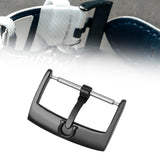 Maxbell 5 Pieces Stainless Steel Watch Buckles 18mm/20mm Replacement Watch Accessory Black 18mm