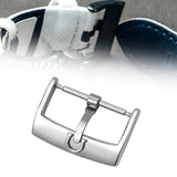 Maxbell 5 Pieces Stainless Steel Watch Buckles 18mm/20mm Replacement Watch Accessory Silver 18mm