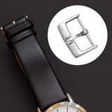 Maxbell 5 Pieces Stainless Steel Watch Buckles 18mm/20mm Replacement Watch Accessory Silver 20mm