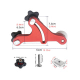 Maxbell 2x Aluminum Alloy Board Table Metal Table Saws Bearing Wheel Pressing Feeder