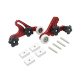 Maxbell 2x Aluminum Alloy Board Table Metal Table Saws Bearing Wheel Pressing Feeder