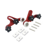 Maxbell 2x Aluminum Alloy Board Table Metal Table Saws Bearing Wheel Pressing Feeder