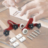 Maxbell 2x Aluminum Alloy Board Table Metal Table Saws Bearing Wheel Pressing Feeder