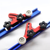 Maxbell 2x Aluminum Alloy Board Table Metal Table Saws Bearing Wheel Pressing Feeder