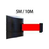 Maxbell Wall Mount Retractable Belt Safe Retractable Barrier for Restaurants Parades 5M Rope