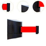 Maxbell Wall Mount Retractable Belt Safe Retractable Barrier for Restaurants Parades 10M Rope