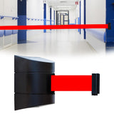 Maxbell Wall Mount Retractable Belt Safe Retractable Barrier for Restaurants Parades 10M Rope