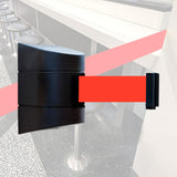 Maxbell Wall Mount Retractable Belt Safe Retractable Barrier for Restaurants Parades 10M Rope