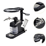 Maxbell 5x Magnifying Glass Soldering Station LED Lighted for Crafts Assembly Repair