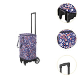 Maxbell Hand Truck Compact Sturdy Convenient Grocery Trolley for Office Moving Store with Flower Bag