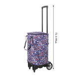 Maxbell Hand Truck Compact Sturdy Convenient Grocery Trolley for Office Moving Store with Flower Bag